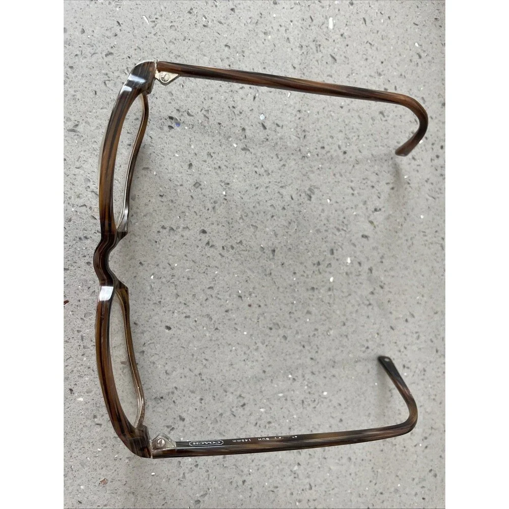 Coach Eyeglasses Frames ONLY 2001 020 Italy 50-19-145 BUH brown full rim - Picture 2 of 14